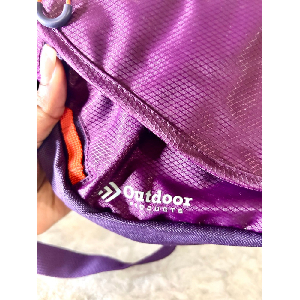 Outdoor Products Purple And Orange Fanny Pack Belt Pouch Waist Hiking Crossbody - Picture 4 of 8